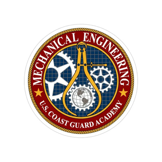 USCG Acad Mech Engineering (U.S. Coast Guard) Transparent STICKER Die-Cut Vinyl Decal 6 Inch - The Sticker Space
