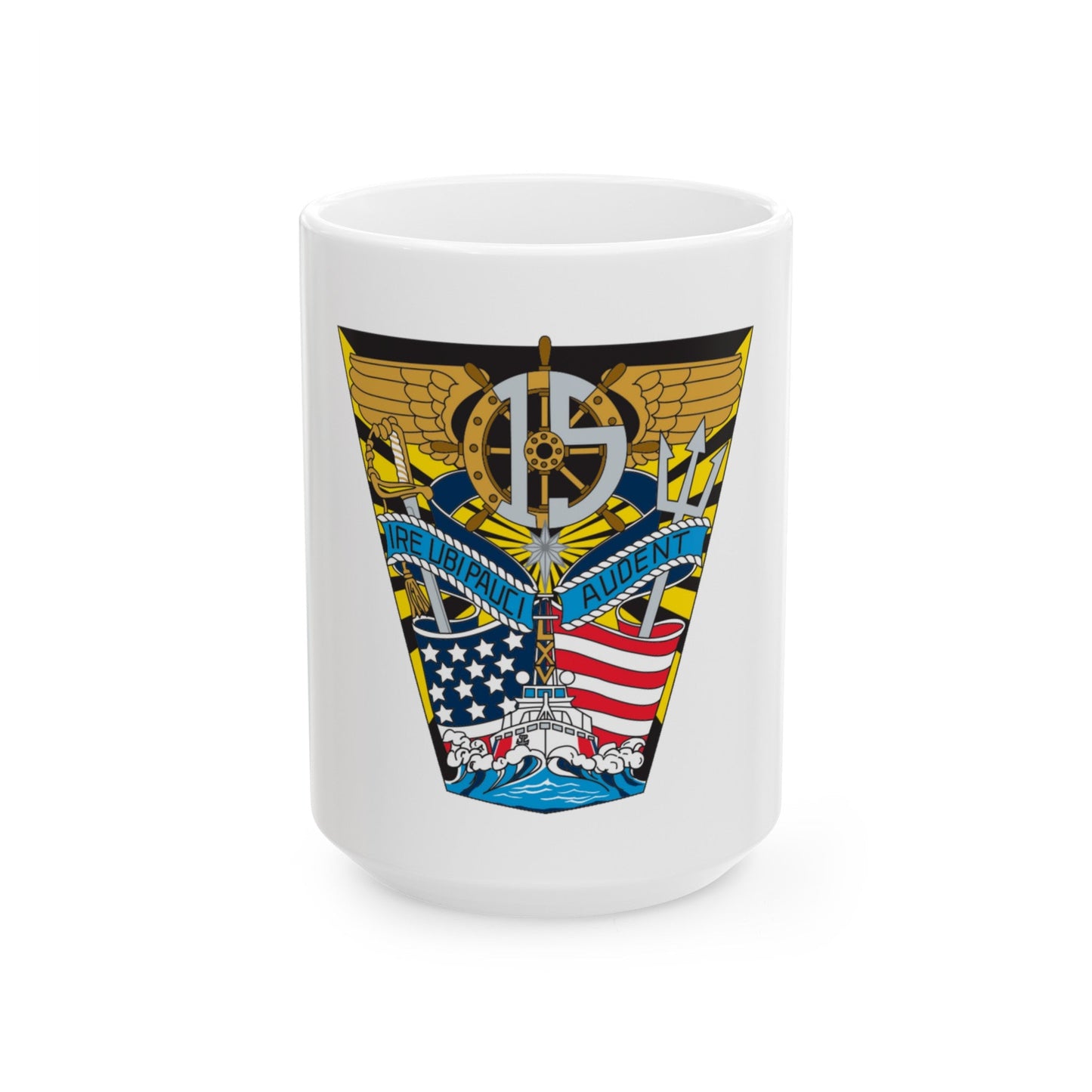 USCG Academy Audet (U.S. Coast Guard) White Coffee Mug-15oz-The Sticker Space