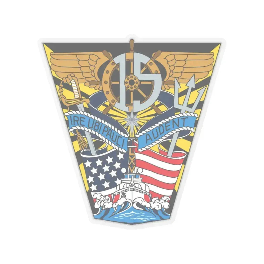 USCG Academy Audet (U.S. Coast Guard) STICKER Vinyl Kiss-Cut Decal 6 Inch Transparent - The Sticker Space