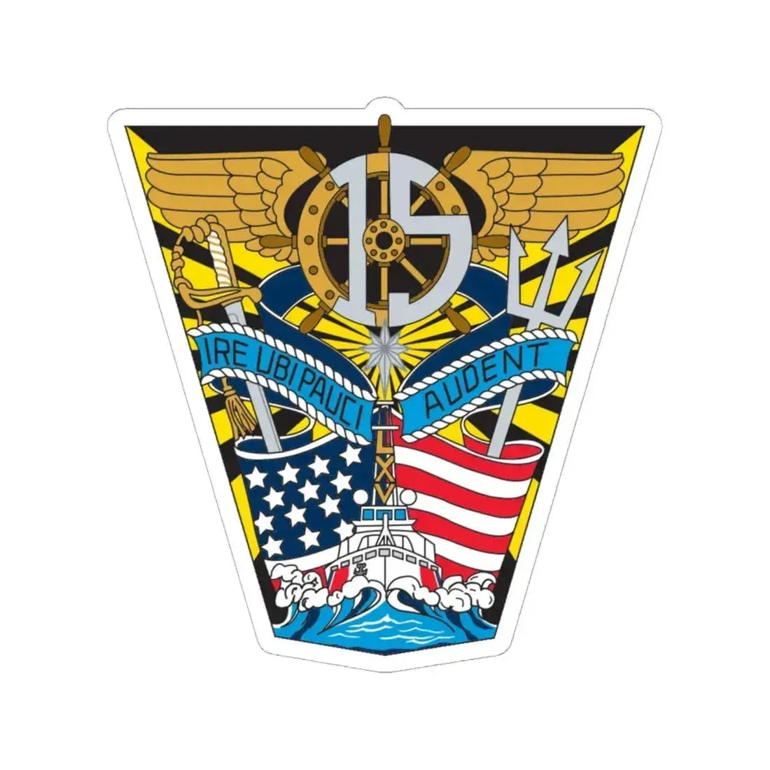 USCG Academy Audet (U.S. Coast Guard) STICKER Vinyl Kiss-Cut Decal 6 Inch White - The Sticker Space