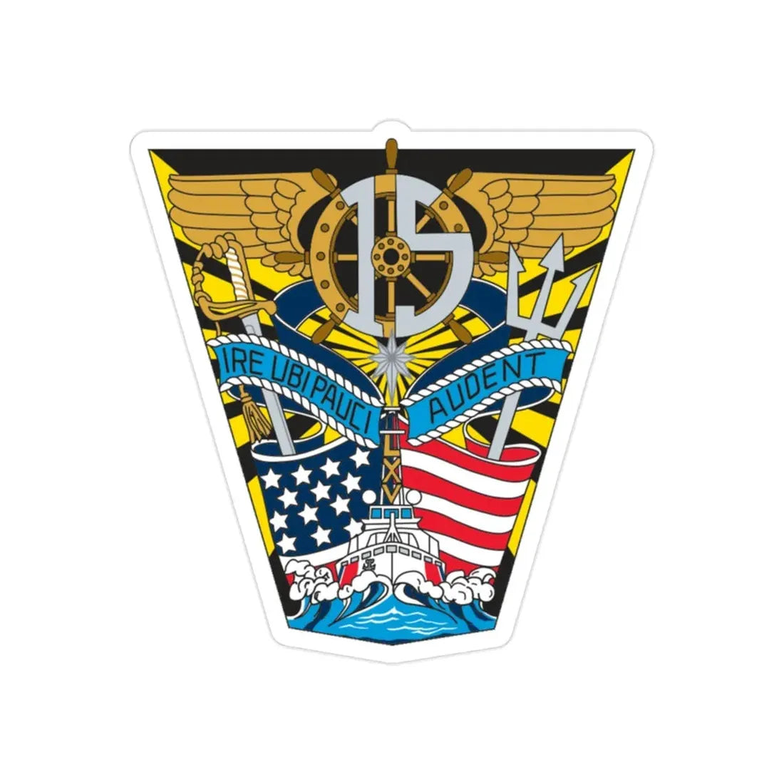USCG Academy Audet (U.S. Coast Guard) Transparent STICKER Die-Cut Vinyl Decal 2 Inch - The Sticker Space