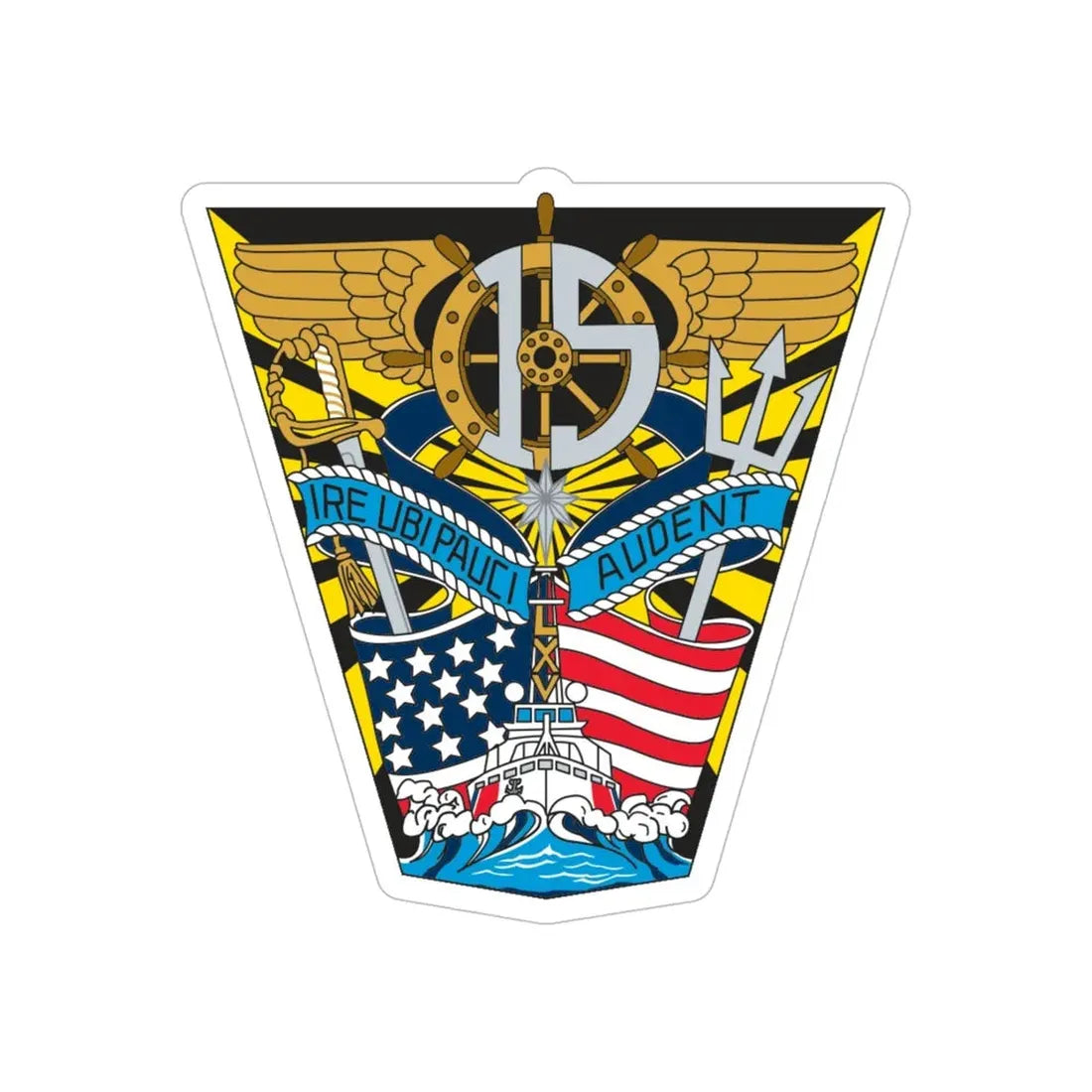 USCG Academy Audet (U.S. Coast Guard) Transparent STICKER Die-Cut Vinyl Decal 5 Inch - The Sticker Space