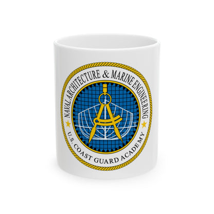 USCG Academy NA&ME (U.S. Coast Guard) White Coffee Mug-11oz-The Sticker Space