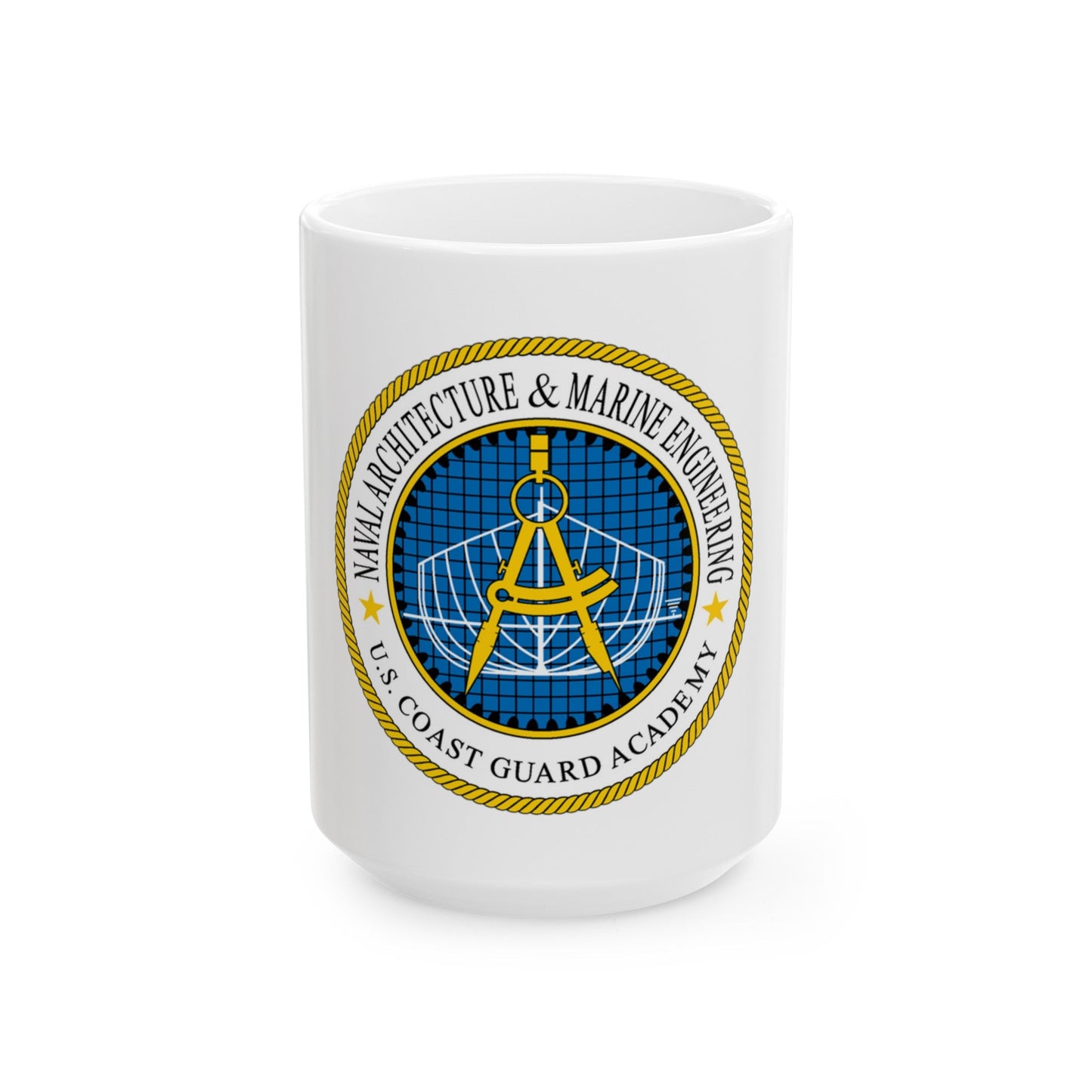 USCG Academy NA&ME (U.S. Coast Guard) White Coffee Mug-15oz-The Sticker Space