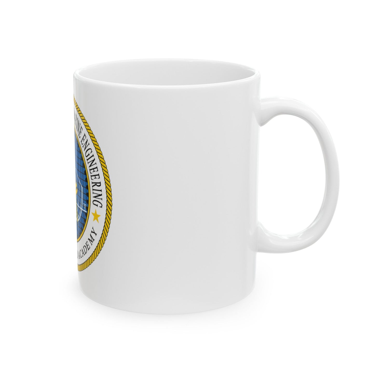 USCG Academy NA&ME (U.S. Coast Guard) White Coffee Mug-The Sticker Space