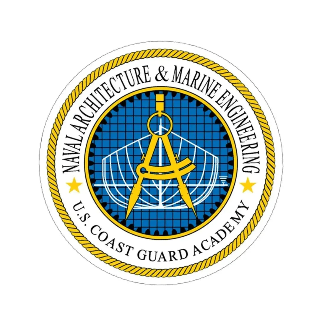 USCG Academy NA&ME (U.S. Coast Guard) STICKER Vinyl Die-Cut Decal 3 Inch - The Sticker Space