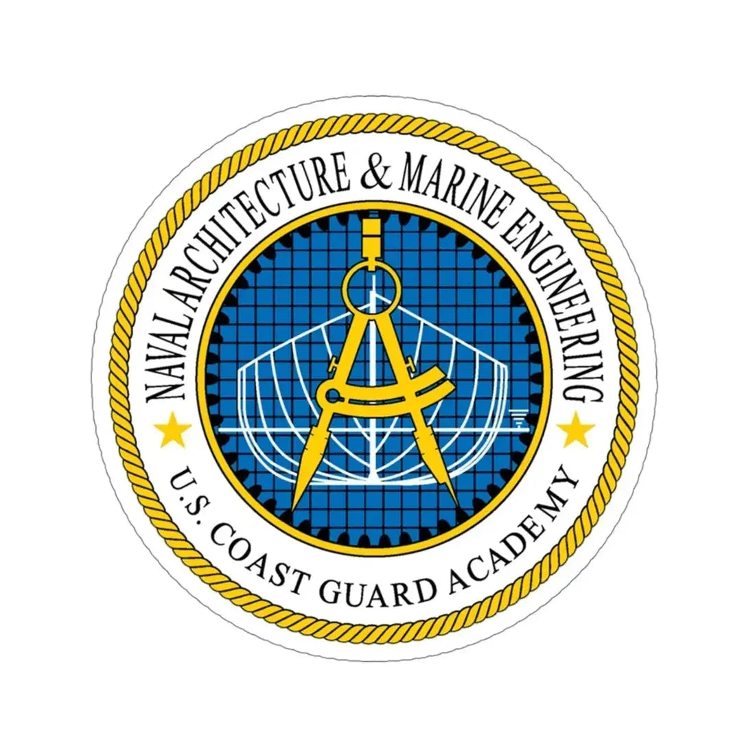 USCG Academy NA&ME (U.S. Coast Guard) STICKER Vinyl Die-Cut Decal 4 Inch - The Sticker Space