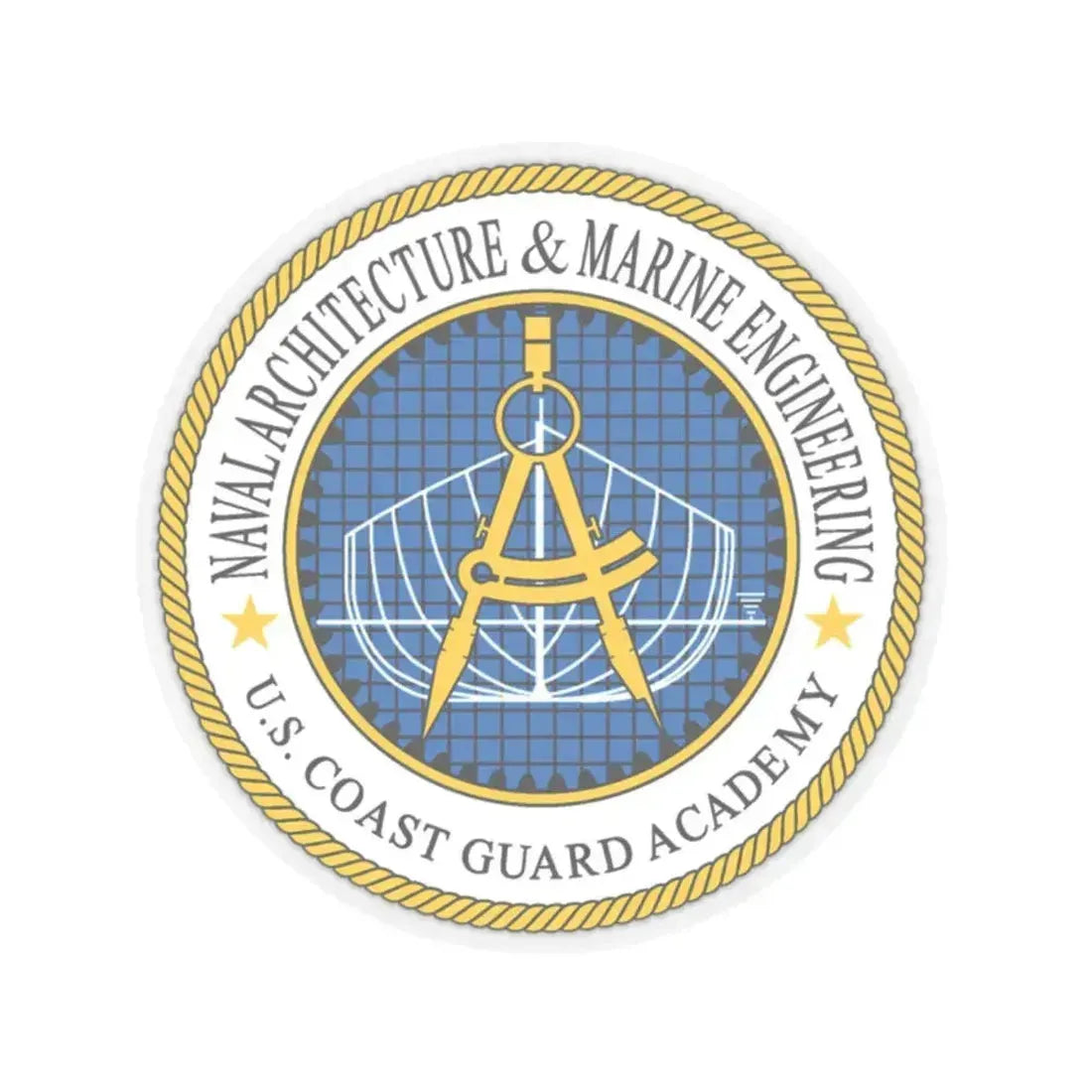 USCG Academy NA&ME (U.S. Coast Guard) STICKER Vinyl Kiss-Cut Decal 2 Inch Transparent - The Sticker Space
