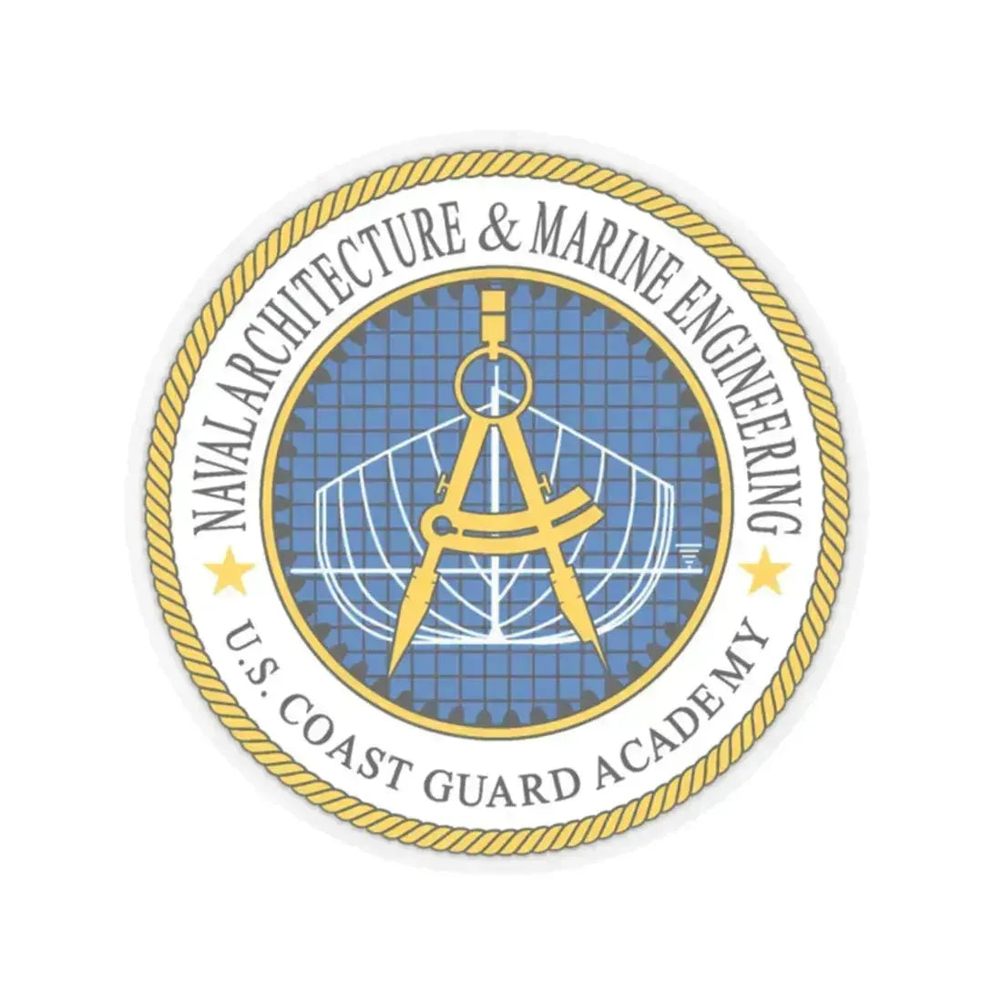 USCG Academy NA&ME (U.S. Coast Guard) STICKER Vinyl Kiss-Cut Decal 2 Inch Transparent - The Sticker Space