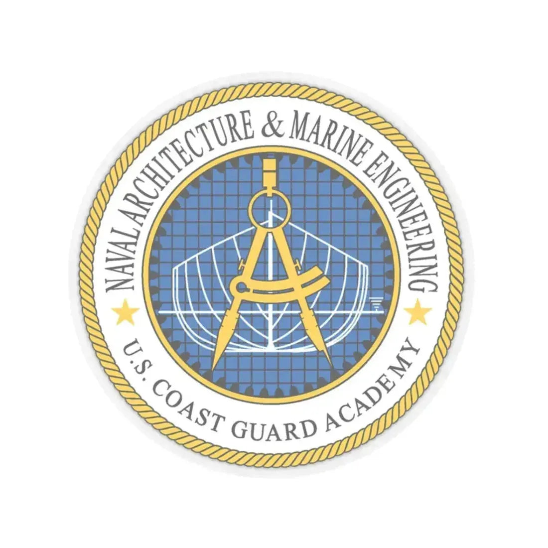 USCG Academy NA&ME (U.S. Coast Guard) STICKER Vinyl Kiss-Cut Decal 3 Inch Transparent - The Sticker Space