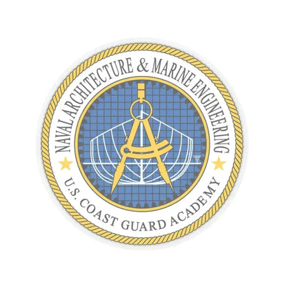 USCG Academy NA&ME (U.S. Coast Guard) STICKER Vinyl Kiss-Cut Decal 3 Inch Transparent - The Sticker Space