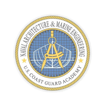 USCG Academy NA&ME (U.S. Coast Guard) STICKER Vinyl Kiss-Cut Decal 3 Inch Transparent - The Sticker Space
