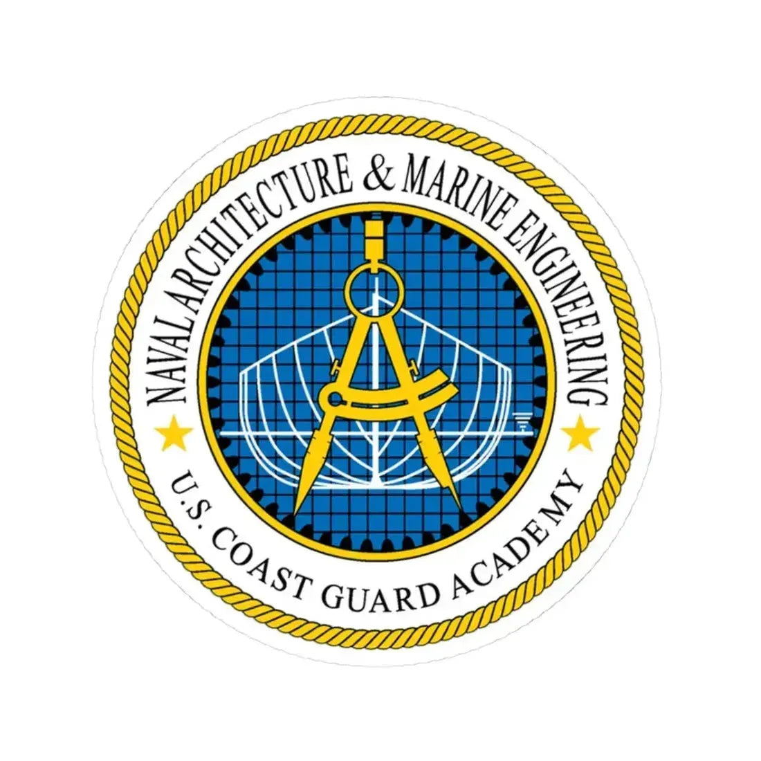 USCG Academy NA&ME (U.S. Coast Guard) STICKER Vinyl Kiss-Cut Decal 3 Inch White - The Sticker Space