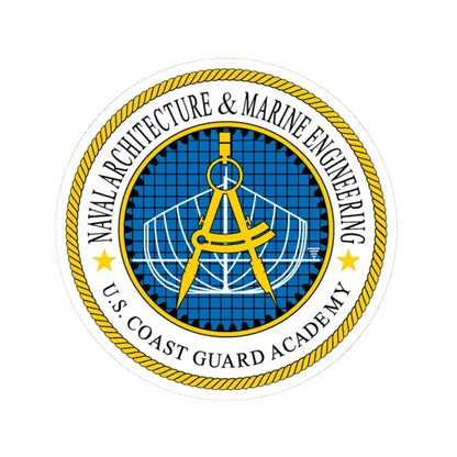 USCG Academy NA&ME (U.S. Coast Guard) STICKER Vinyl Kiss-Cut Decal 3 Inch White - The Sticker Space