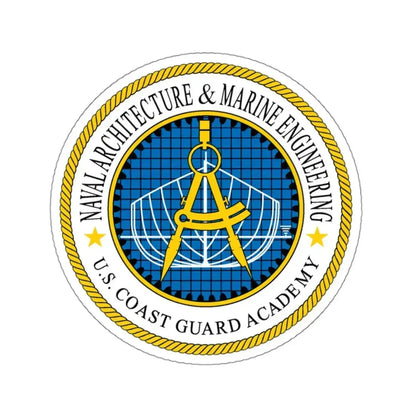 USCG Academy NA&ME (U.S. Coast Guard) STICKER Vinyl Kiss-Cut Decal 3 Inch White - The Sticker Space