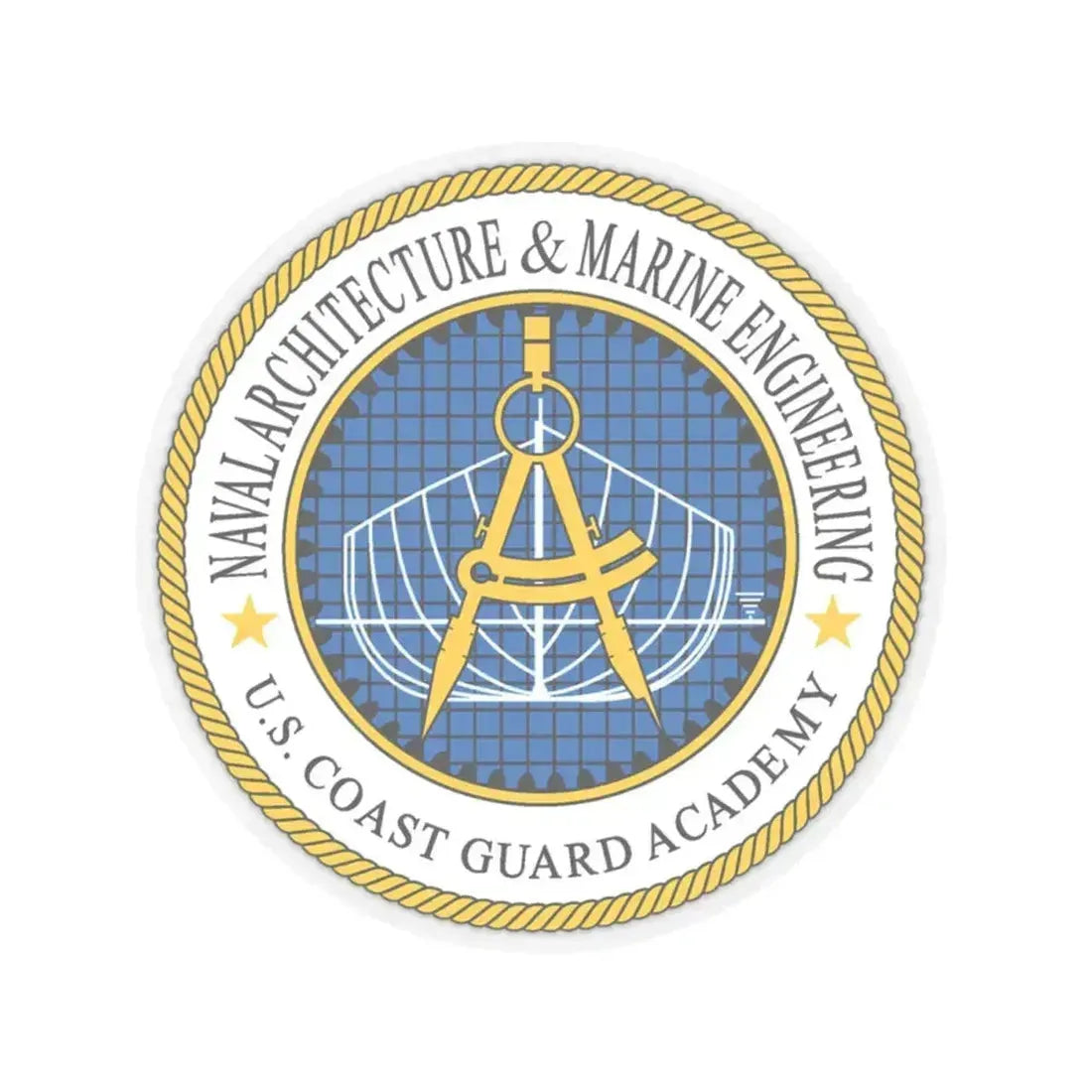 USCG Academy NA&ME (U.S. Coast Guard) STICKER Vinyl Kiss-Cut Decal 4 Inch Transparent - The Sticker Space
