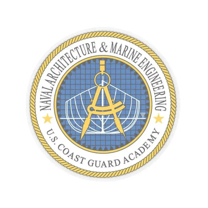 USCG Academy NA&ME (U.S. Coast Guard) STICKER Vinyl Kiss-Cut Decal 4 Inch Transparent - The Sticker Space