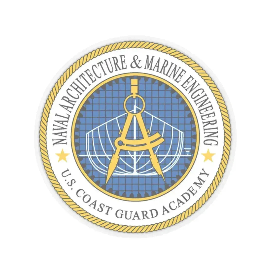 USCG Academy NA&ME (U.S. Coast Guard) STICKER Vinyl Kiss-Cut Decal 6 Inch Transparent - The Sticker Space