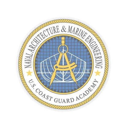 USCG Academy NA&ME (U.S. Coast Guard) STICKER Vinyl Kiss-Cut Decal 6 Inch Transparent - The Sticker Space