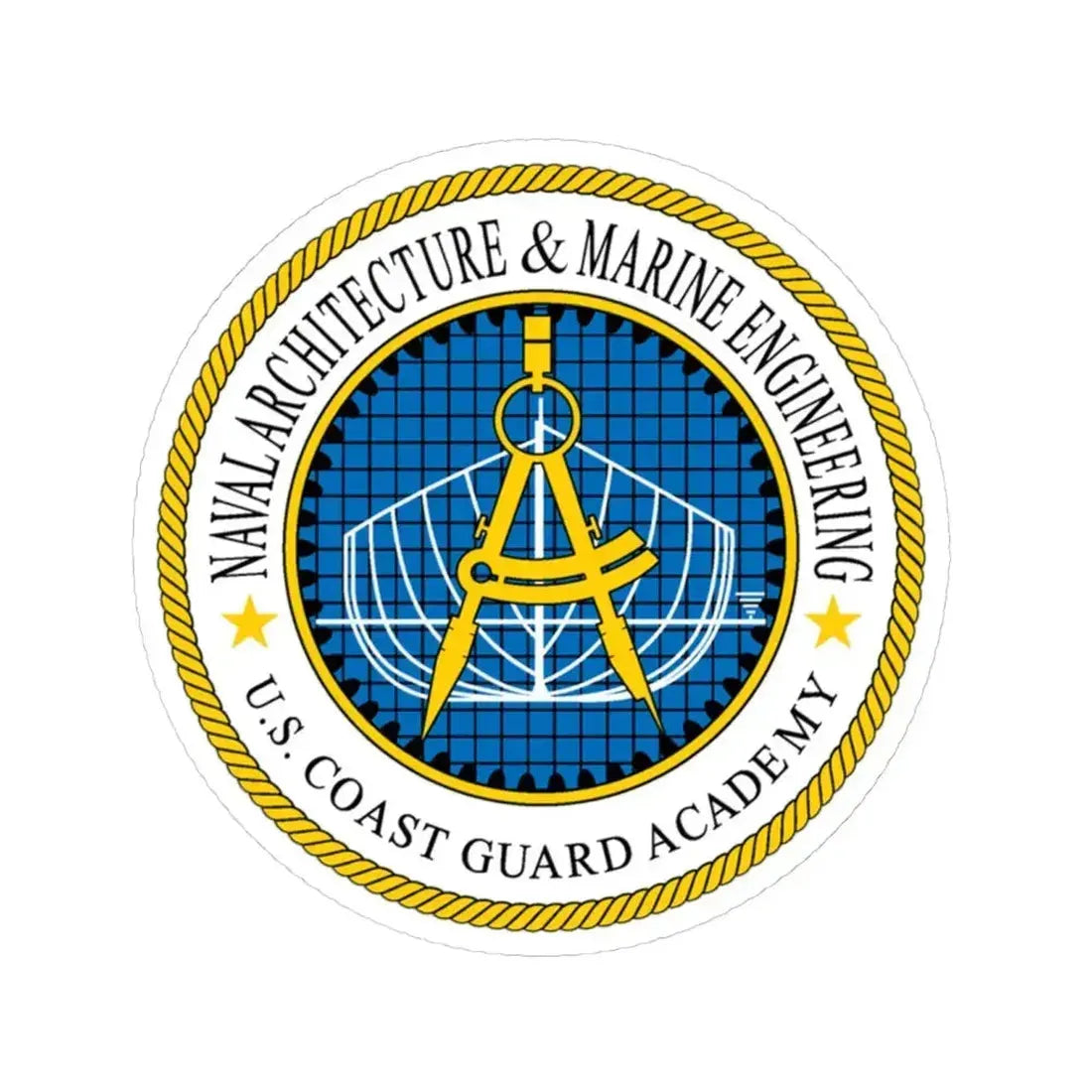 USCG Academy NA&ME (U.S. Coast Guard) STICKER Vinyl Kiss-Cut Decal 6 Inch White - The Sticker Space
