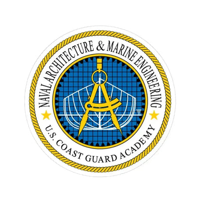 USCG Academy NA&ME (U.S. Coast Guard) STICKER Vinyl Kiss-Cut Decal 6 Inch White - The Sticker Space