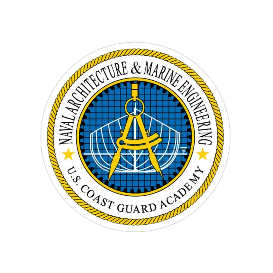 USCG Academy NA&ME (U.S. Coast Guard) Transparent STICKER Die-Cut Vinyl Decal 2 Inch - The Sticker Space