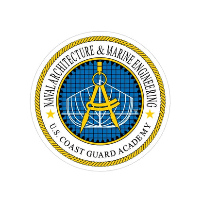 USCG Academy NA&ME (U.S. Coast Guard) Transparent STICKER Die-Cut Vinyl Decal 4 Inch - The Sticker Space