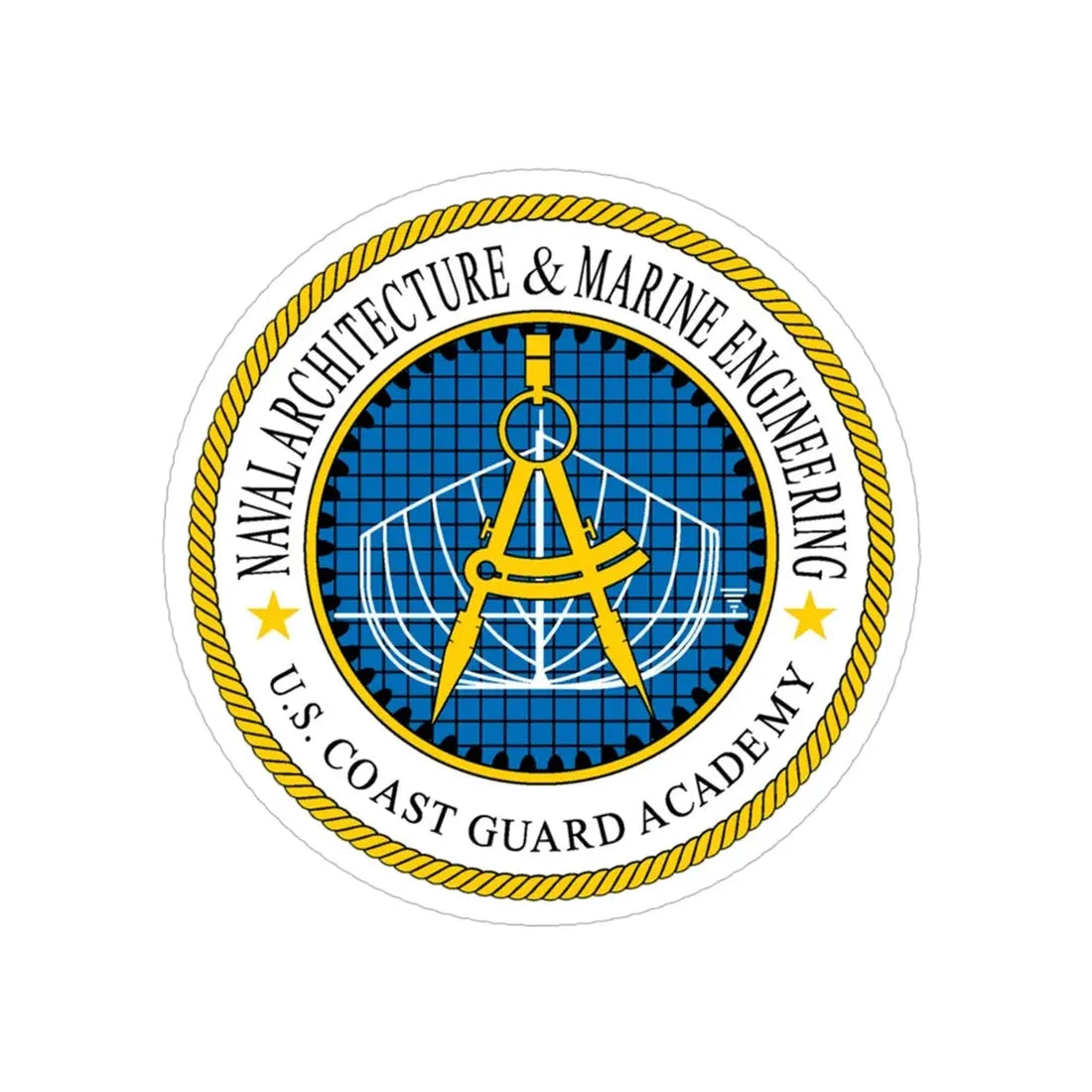 USCG Academy NA&ME (U.S. Coast Guard) Transparent STICKER Die-Cut Vinyl Decal 6 Inch - The Sticker Space
