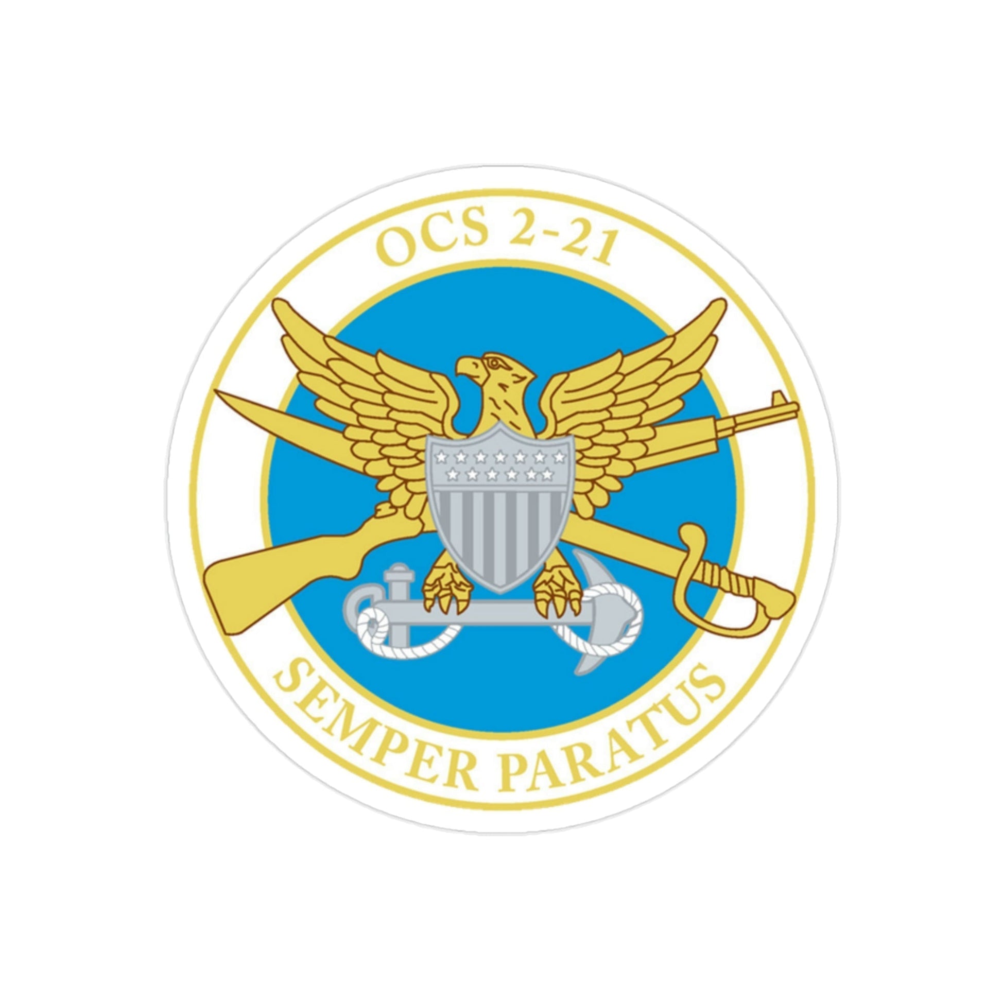 USCG Academy OCS 2 211 (U.S. Coast Guard) Transparent STICKER Die-Cut Vinyl Decal-2 Inch-The Sticker Space