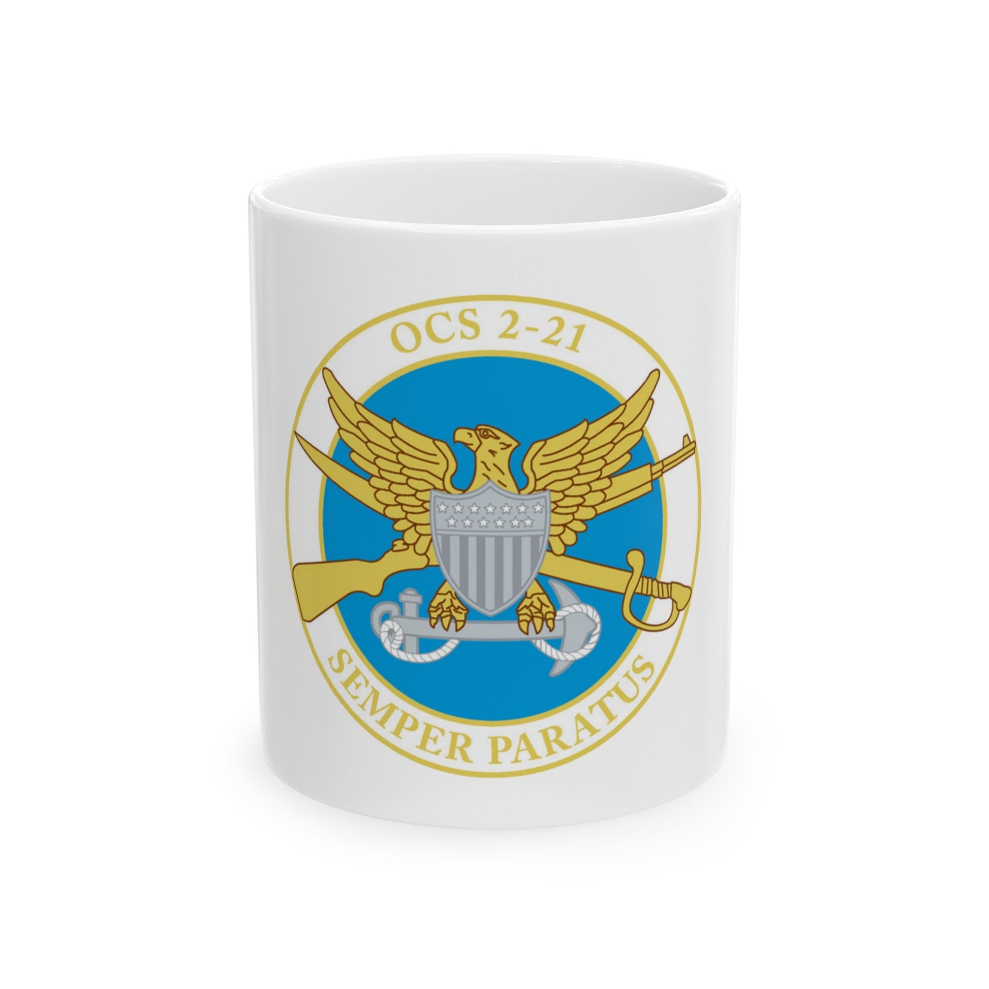 USCG Academy OCS 2 211 (U.S. Coast Guard) White Coffee Mug-11oz-The Sticker Space