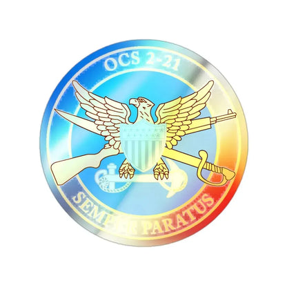 USCG Academy OCS 2 211 (U.S. Coast Guard) Holographic STICKER Die-Cut Vinyl Decal 2 Inch Holographic - The Sticker Space