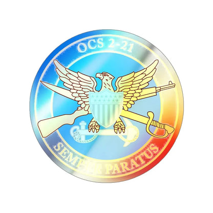 USCG Academy OCS 2 211 (U.S. Coast Guard) Holographic STICKER Die-Cut Vinyl Decal 5 Inch Holographic - The Sticker Space