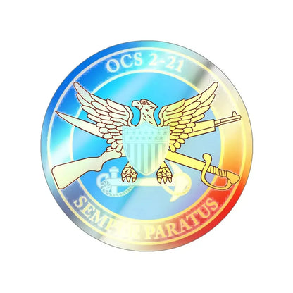 USCG Academy OCS 2 211 (U.S. Coast Guard) Holographic STICKER Die-Cut Vinyl Decal 6 Inch Holographic - The Sticker Space