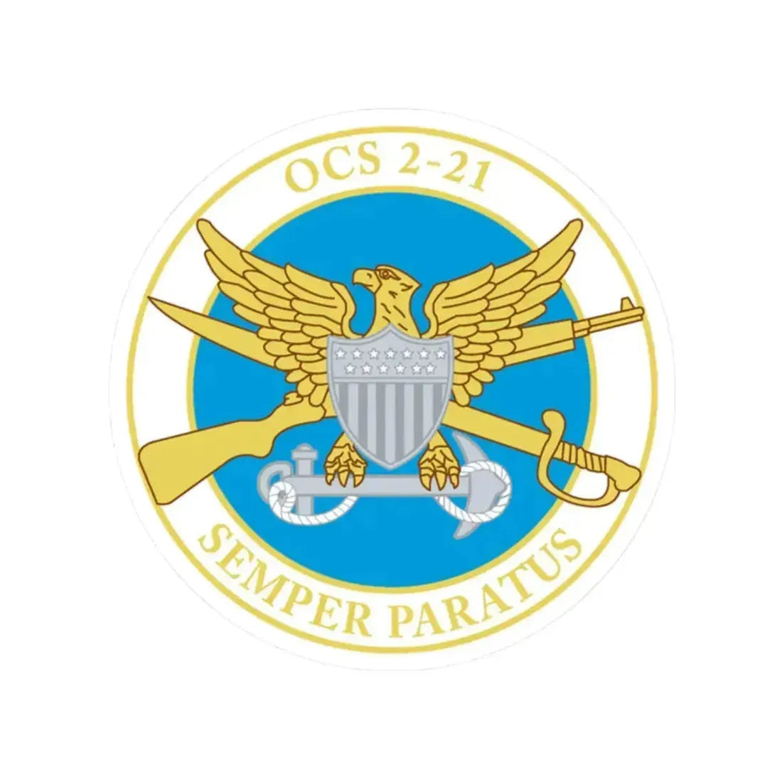 USCG Academy OCS 2 211 (U.S. Coast Guard) STICKER Vinyl Kiss-Cut Decal 2 Inch White - The Sticker Space