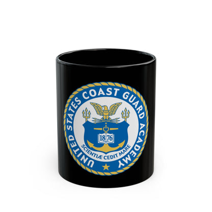 USCG Academy (U.S. Coast Guard) Black Coffee Mug-11oz-The Sticker Space