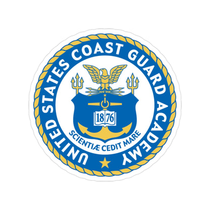 USCG Academy (U.S. Coast Guard) Transparent STICKER Die-Cut Vinyl Decal-2 Inch-The Sticker Space