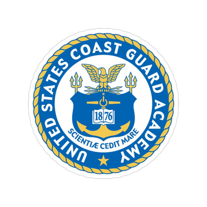 USCG Academy (U.S. Coast Guard) Transparent STICKER Die-Cut Vinyl Decal-4 Inch-The Sticker Space