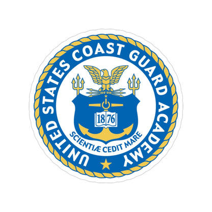 USCG Academy (U.S. Coast Guard) Transparent STICKER Die-Cut Vinyl Decal-5 Inch-The Sticker Space