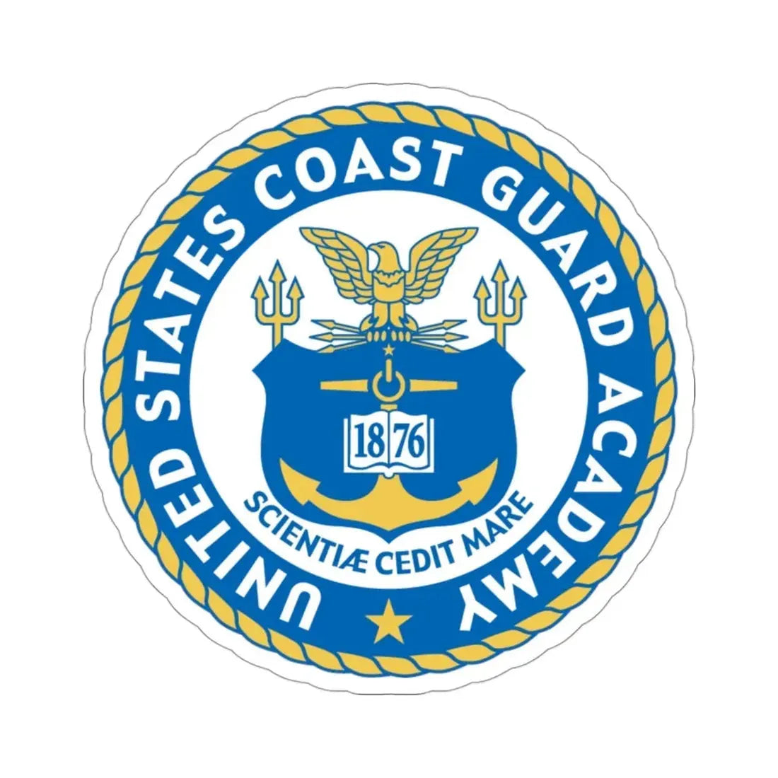 USCG Academy (U.S. Coast Guard) STICKER Vinyl Die-Cut Decal 3 Inch - The Sticker Space