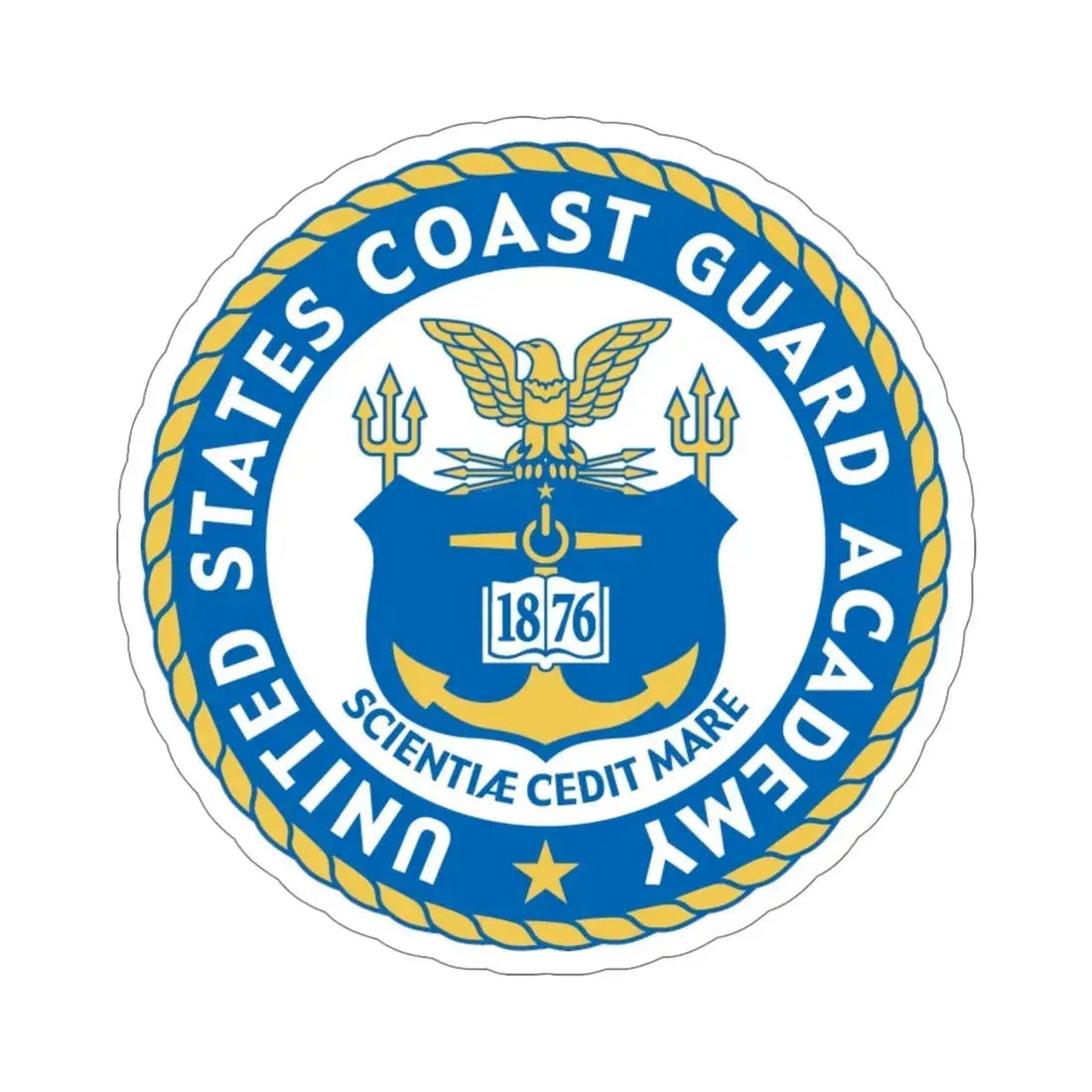 USCG Academy (U.S. Coast Guard) STICKER Vinyl Die-Cut Decal 6 Inch - The Sticker Space