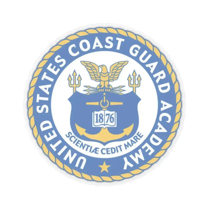 USCG Academy (U.S. Coast Guard) STICKER Vinyl Kiss-Cut Decal 2 Inch Transparent - The Sticker Space