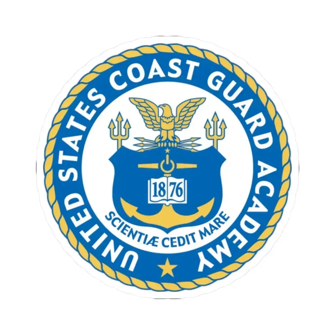 USCG Academy (U.S. Coast Guard) STICKER Vinyl Kiss-Cut Decal 2 Inch White - The Sticker Space