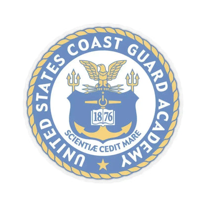 USCG Academy (U.S. Coast Guard) STICKER Vinyl Kiss-Cut Decal 3 Inch Transparent - The Sticker Space