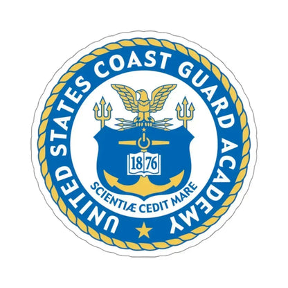 USCG Academy (U.S. Coast Guard) STICKER Vinyl Kiss-Cut Decal 3 Inch White - The Sticker Space