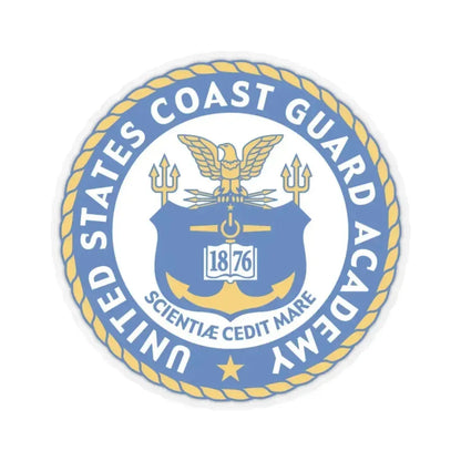 USCG Academy (U.S. Coast Guard) STICKER Vinyl Kiss-Cut Decal 4 Inch Transparent - The Sticker Space