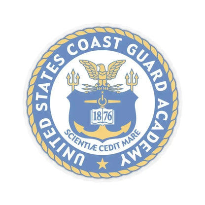 USCG Academy (U.S. Coast Guard) STICKER Vinyl Kiss-Cut Decal 6 Inch Transparent - The Sticker Space