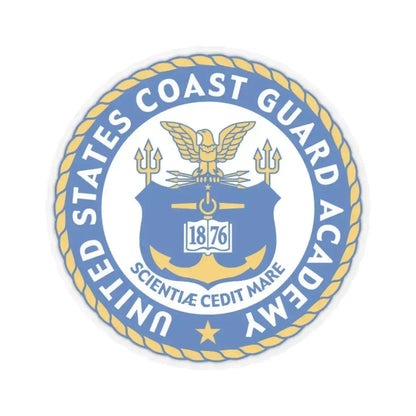 USCG Academy (U.S. Coast Guard) STICKER Vinyl Kiss-Cut Decal 6 Inch Transparent - The Sticker Space
