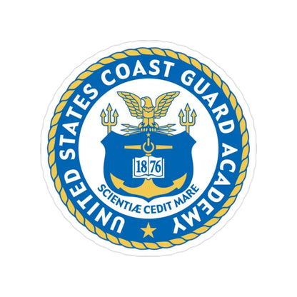USCG Academy (U.S. Coast Guard) Transparent STICKER Die-Cut Vinyl Decal 2 Inch - The Sticker Space