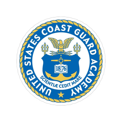 USCG Academy (U.S. Coast Guard) Transparent STICKER Die-Cut Vinyl Decal 3 Inch - The Sticker Space