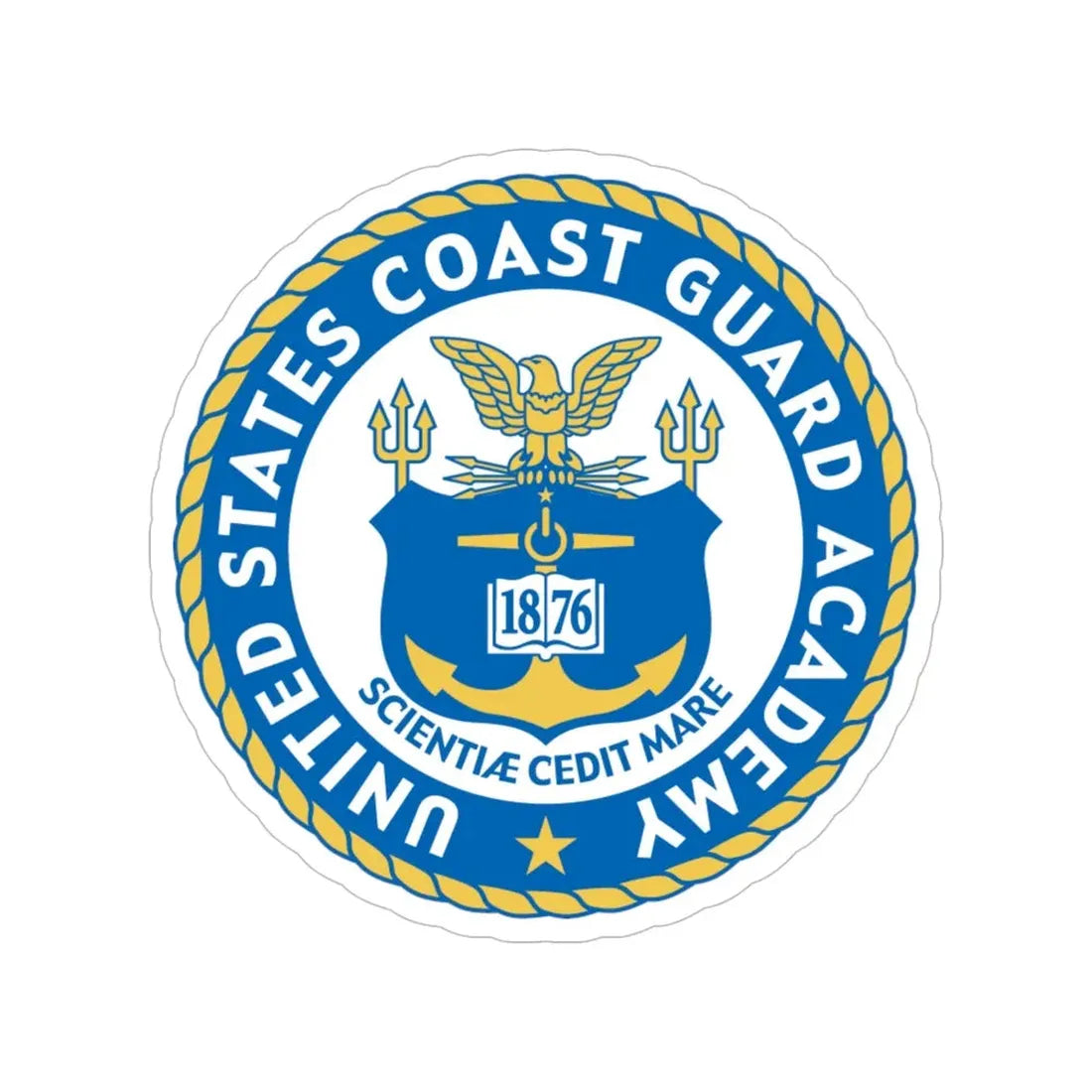 USCG Academy (U.S. Coast Guard) Transparent STICKER Die-Cut Vinyl Decal 6 Inch - The Sticker Space